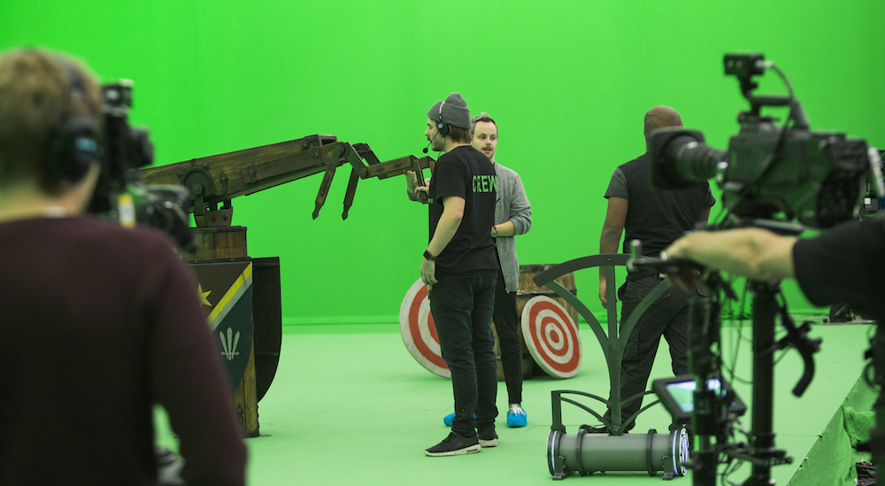 A BLEND OF TECHNOLOGY | Practical props combine with invented environments on this largely green screen set