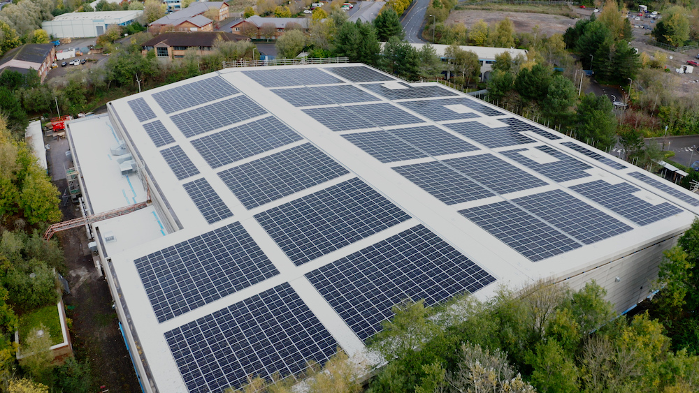 TBY2 Studios 1MWp Solar Rooftop Array (image_The Bottle Yard Studios)