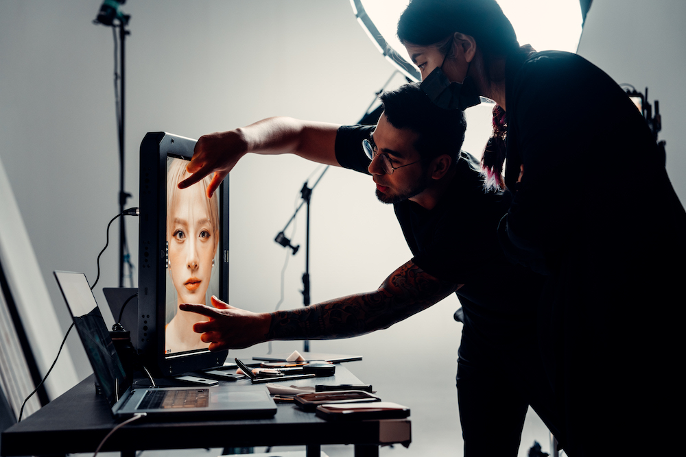 INSTANT FEEDBACK | The team uses an Atomos Sumo as a live client feed, making real-time collaboration even easier