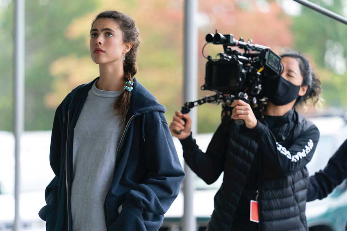 Tran keeps a handheld camera trained on Margaret Qualley for Maid Tran keeps a handheld camera trained on Margaret Qualley for Maid