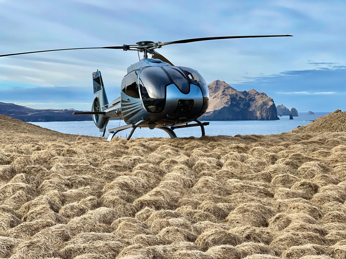 AS365 Dauphin helicopter being used or scouting,-Scotland AS365 Dauphin helicopter being used or scouting,-Scotland