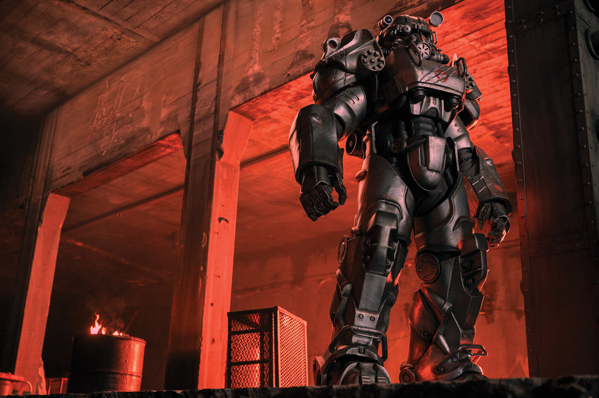 The blend of physical and virtual set builds enabled the creation of believable large-scale environments The blend of physical and virtual set builds enabled the creation of believable large-scale environments