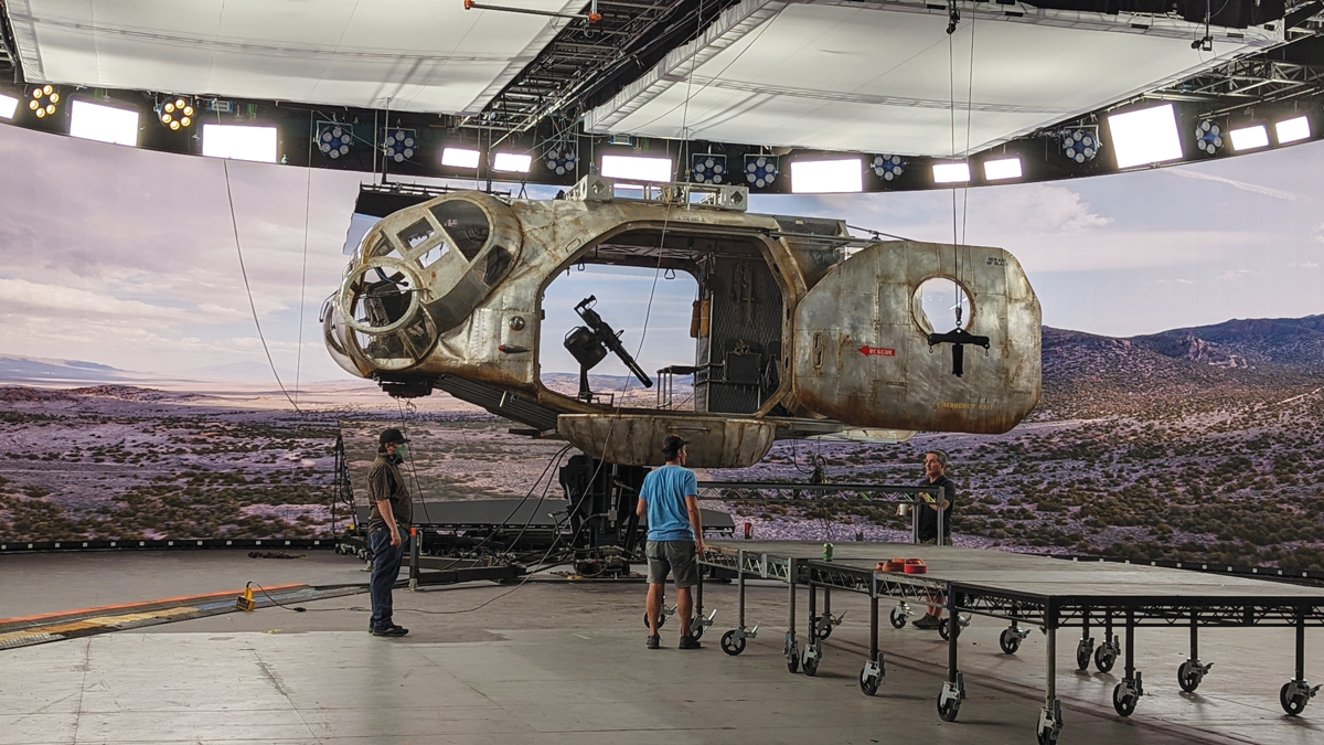 RAD-X RESULTS The blend of physical and virtual set builds enabled the creation of believable large-scale environments The blend of physical and virtual set builds enabled the creation of believable large-scale environments